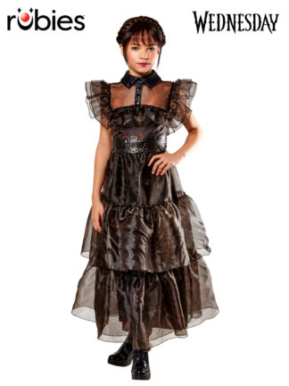 WEDNESDAY RAVE'N DELUXE COSTUME, CHILD