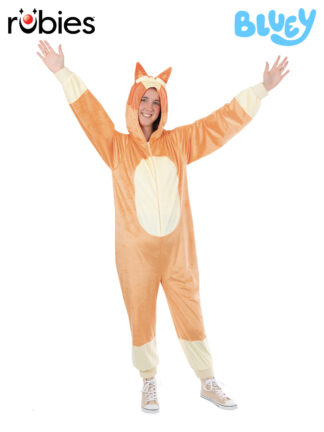 BLUEY BINGO ONESIE COSTUME, ADULT