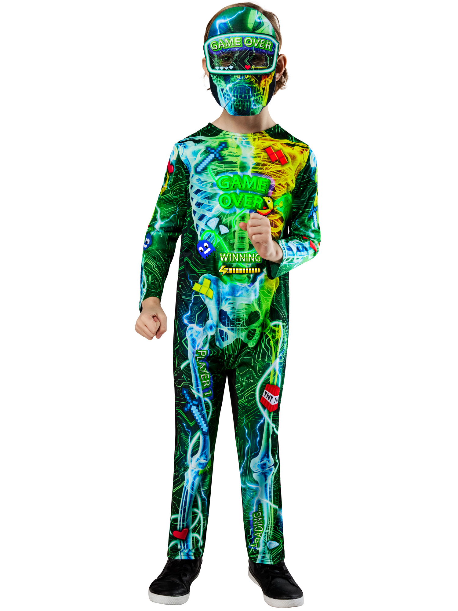 GAMER SKELETON COSTUME, CHILD - Image 3