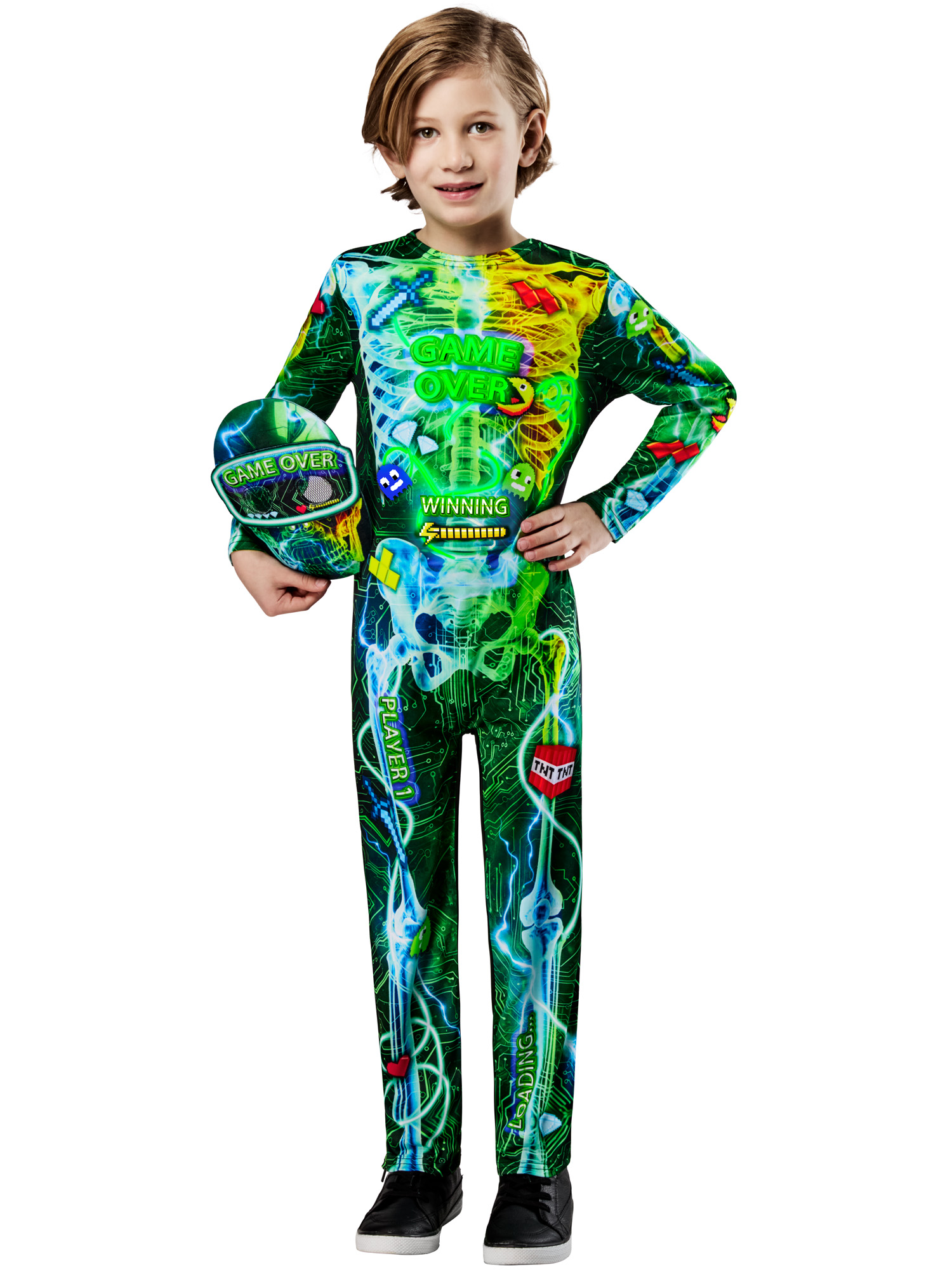 GAMER SKELETON COSTUME, CHILD - Image 2