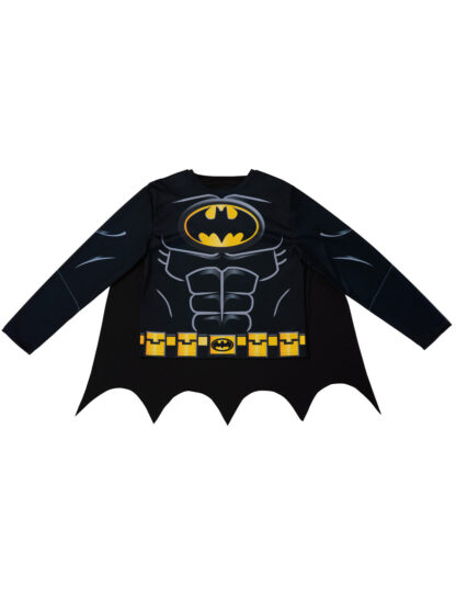 BATMAN COSTUME TOP, CAPE & MASK ADULT - Image 9