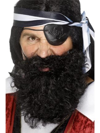 PIRATE BEARD, BLACK - ADULT