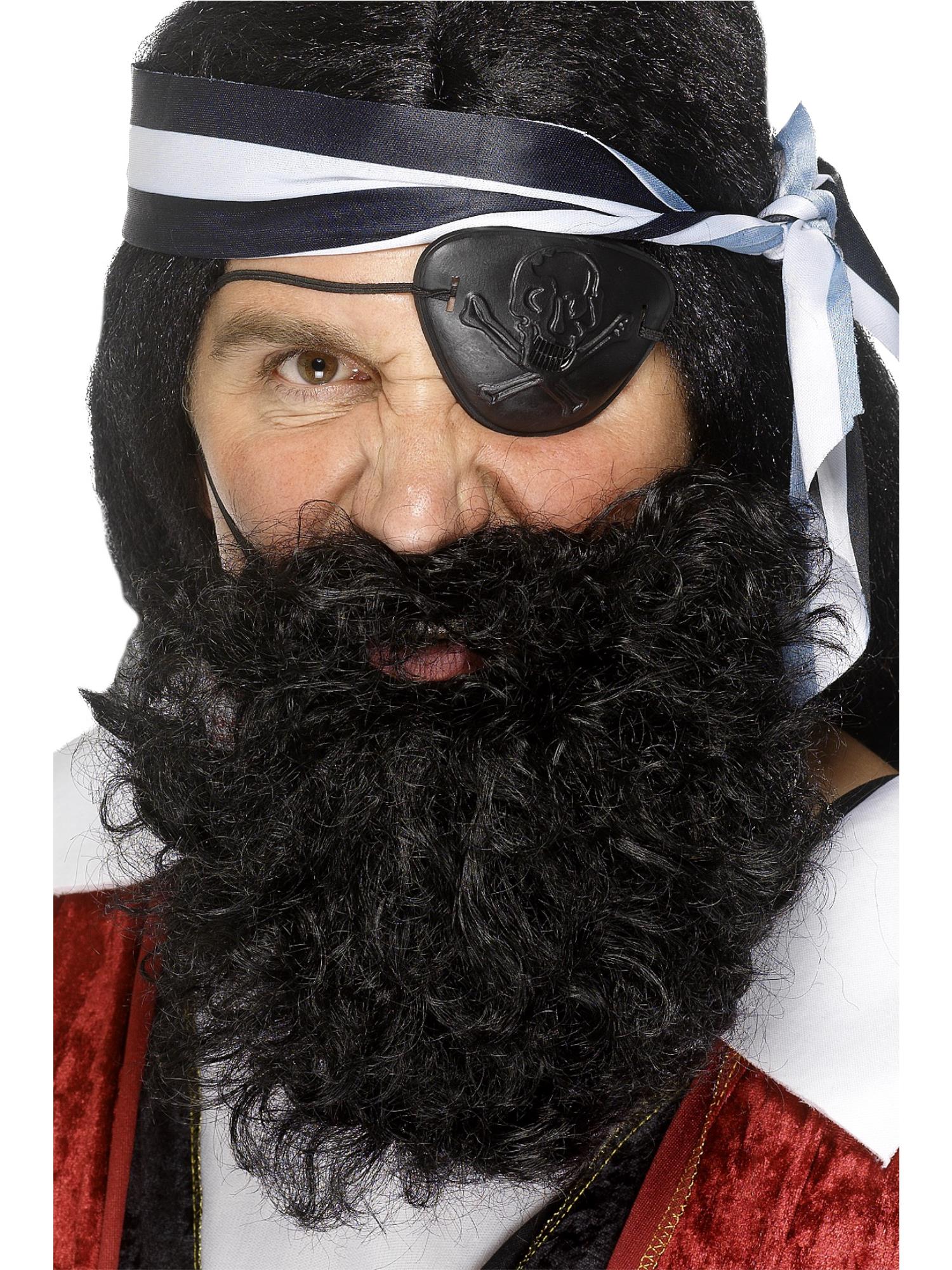 PIRATE BEARD, BLACK - ADULT