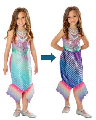 BARBIE COLOUR CHANGE MERMAID COSTUME, CHILD