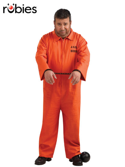 PRISONER PLUS SIZED COSTUME, ADULT
