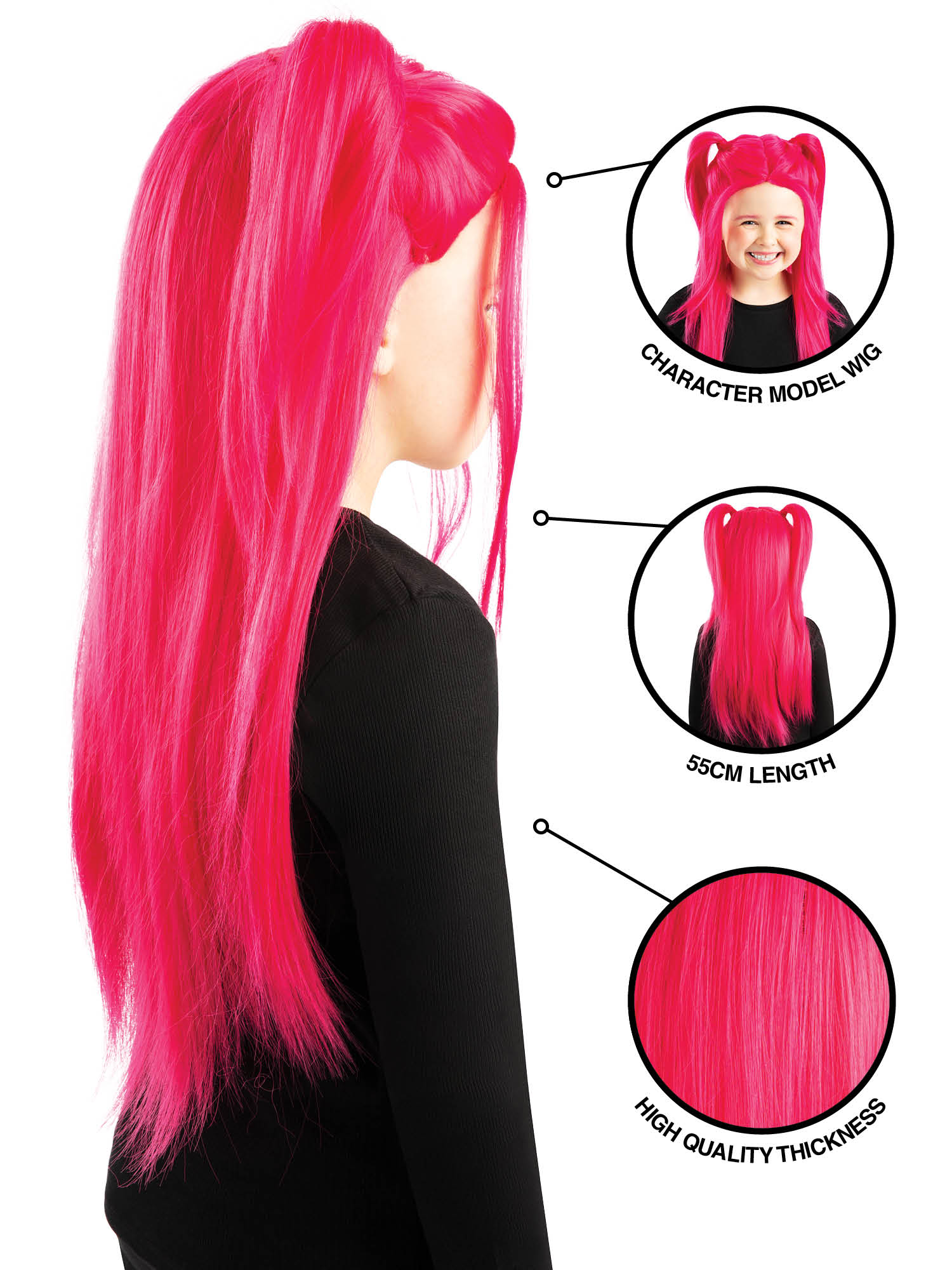 K-POP DEMON HUNTERS MIRA WIG - CHILD - Image 5