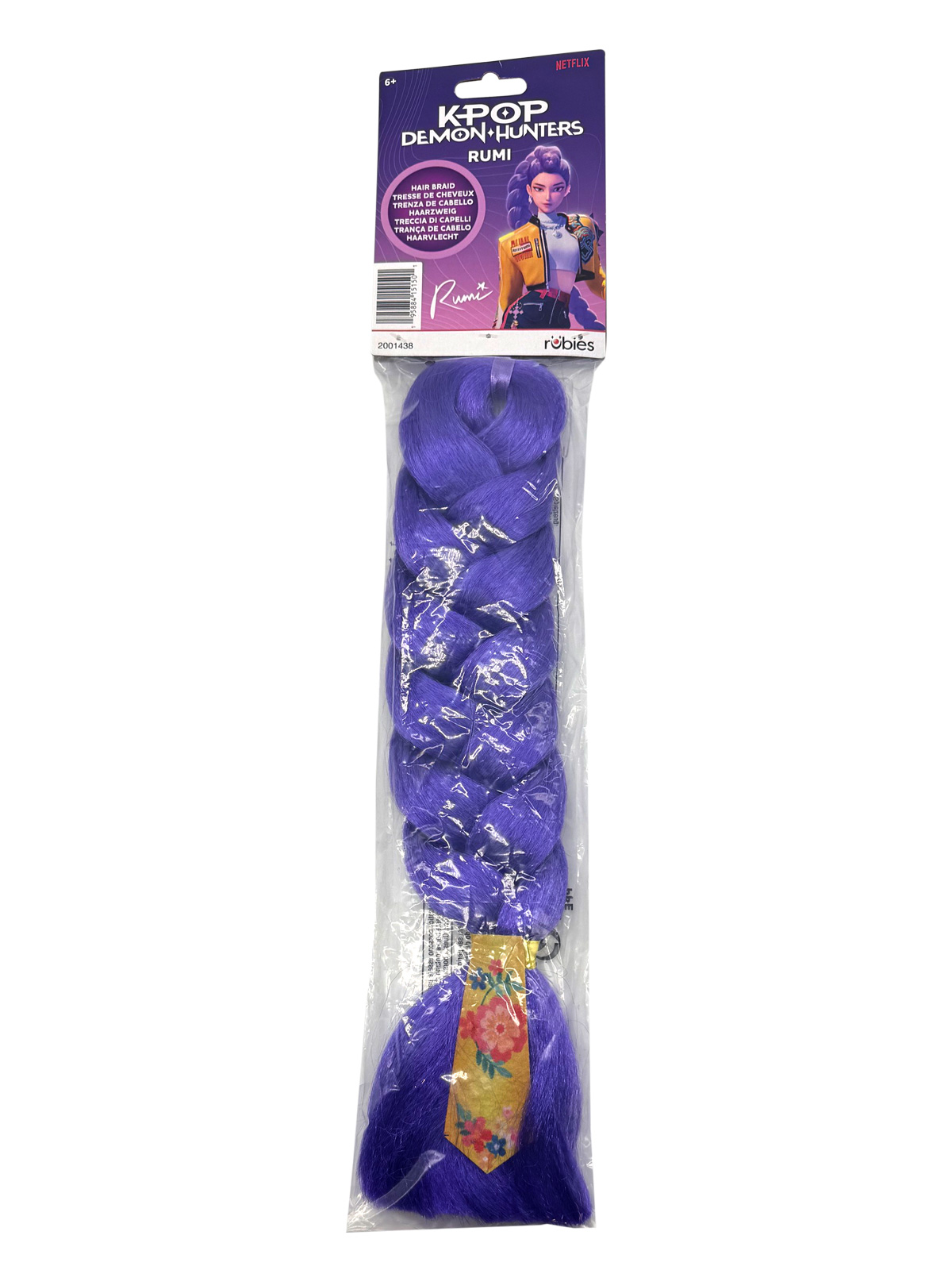 K-POP DEMON HUNTERS RUMI CLIP ON HAIR BRAID (40cm) - CHILD - Image 6