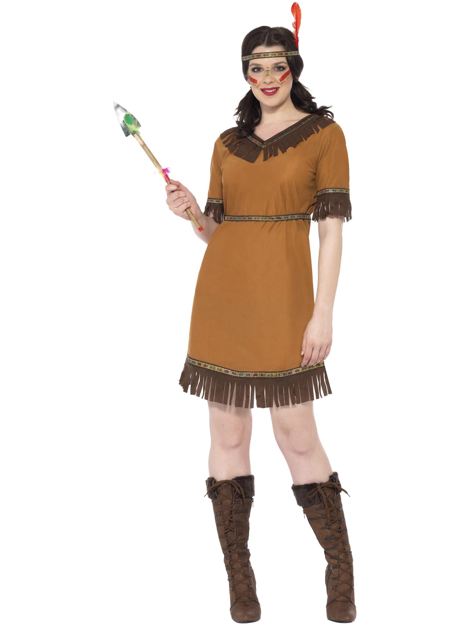 NATIVE AMERICAN MAIDEN COSTUME, ADULT