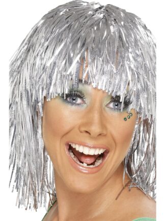 CYBER TINSEL WIG, ADULT