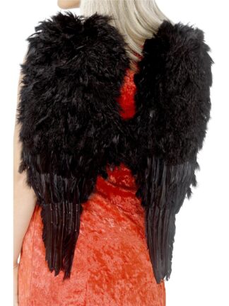 BLACK ANGEL WINGS (LARGE) - ADULT