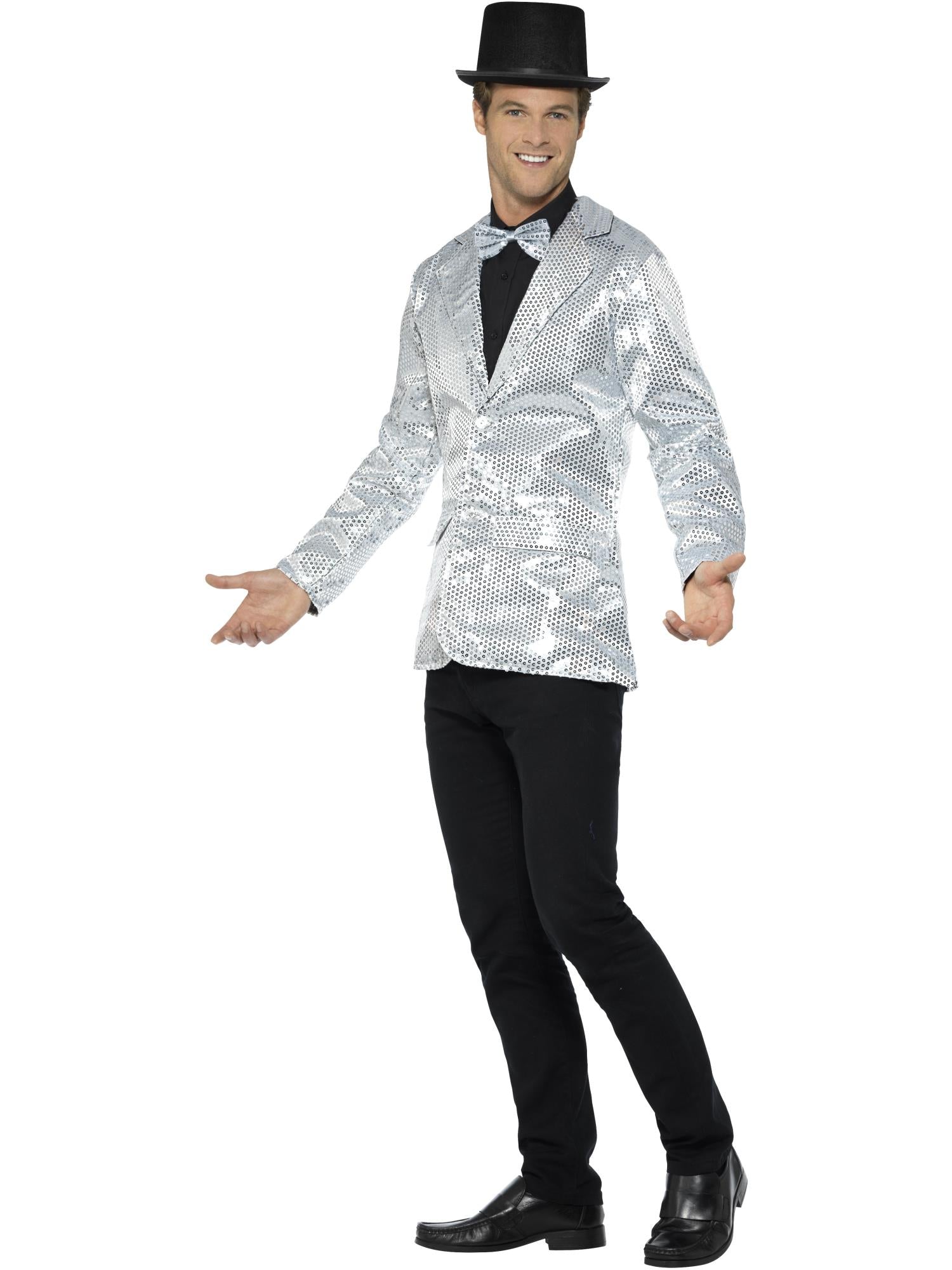 SEQUIN SILVER JACKET, ADULT - Image 2