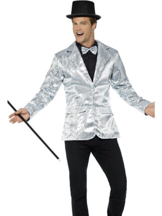 SEQUIN SILVER JACKET, ADULT