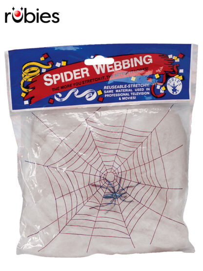 WHITE SPIDER WEBBING  WITH SPIDERS
