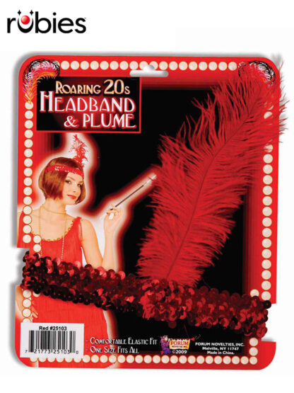 ROARING 20S HEADBAND & PLUME - ADULT