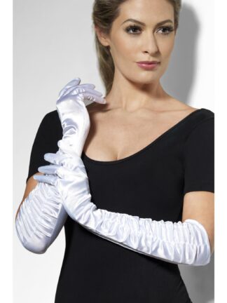 TEMPTRESS GLOVES, WHITE - ADULT