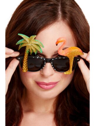 SPECS WITH FLAMINGO & PALM TREE, ADULT