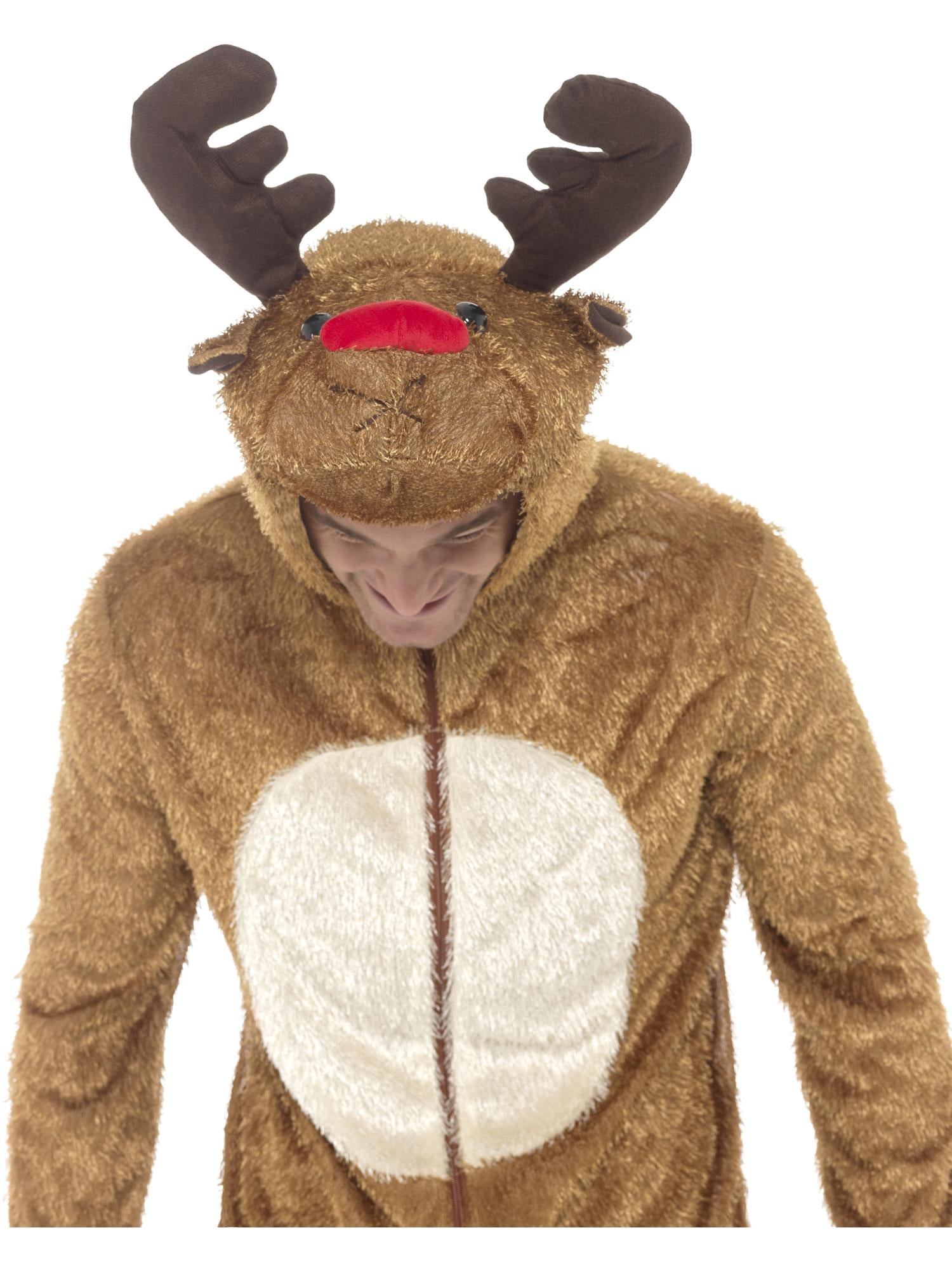 REINDEER HOODED COSTUME, ADULT - Image 4