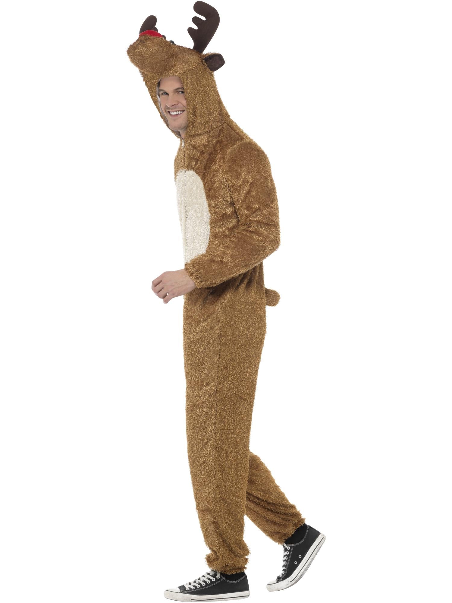 REINDEER HOODED COSTUME, ADULT - Image 2