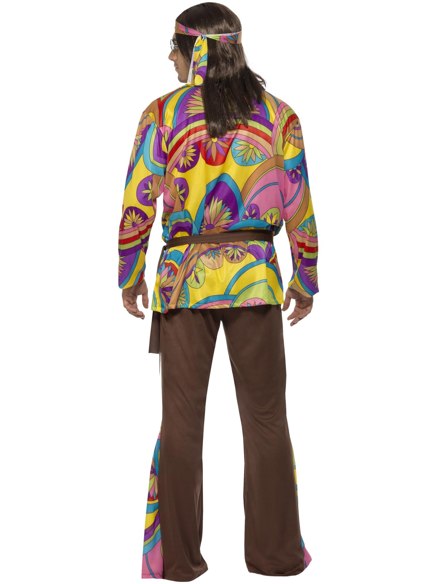 PSYCHEDELIC HIPPIE MAN COSTUME, ADULT - Image 3