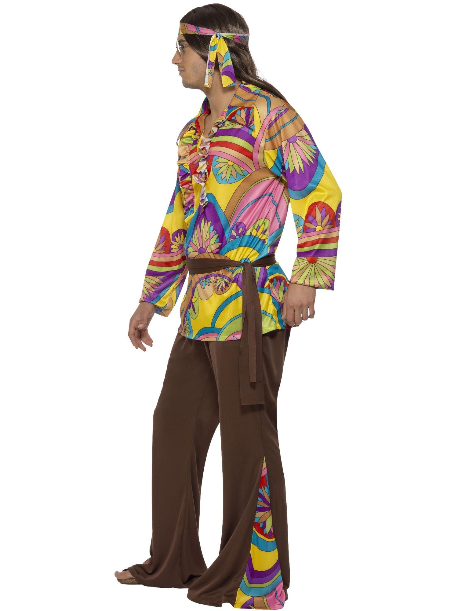 PSYCHEDELIC HIPPIE MAN COSTUME, ADULT - Image 2