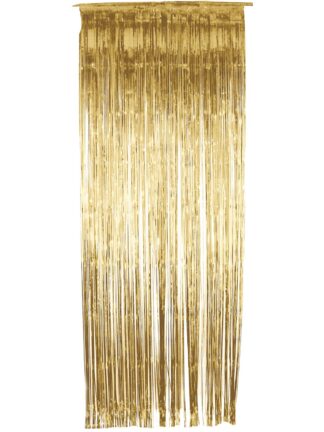 SHIMMER CURTAIN, METALLIC GOLD