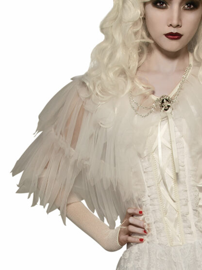 WITCH CAPELET WHITE, ADULT - Image 2