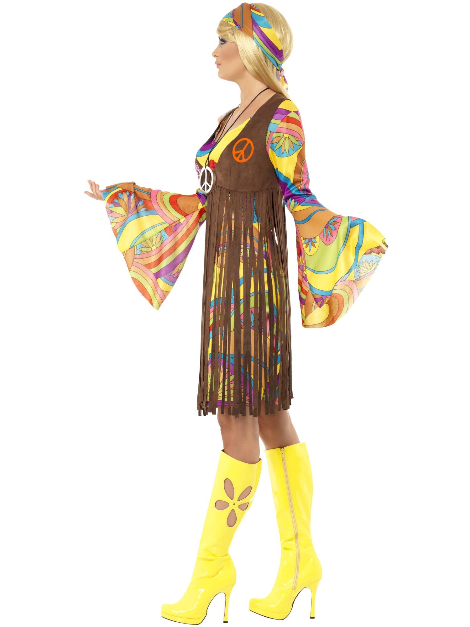60S GROOVY LADY COSTUME, ADULT - Image 2