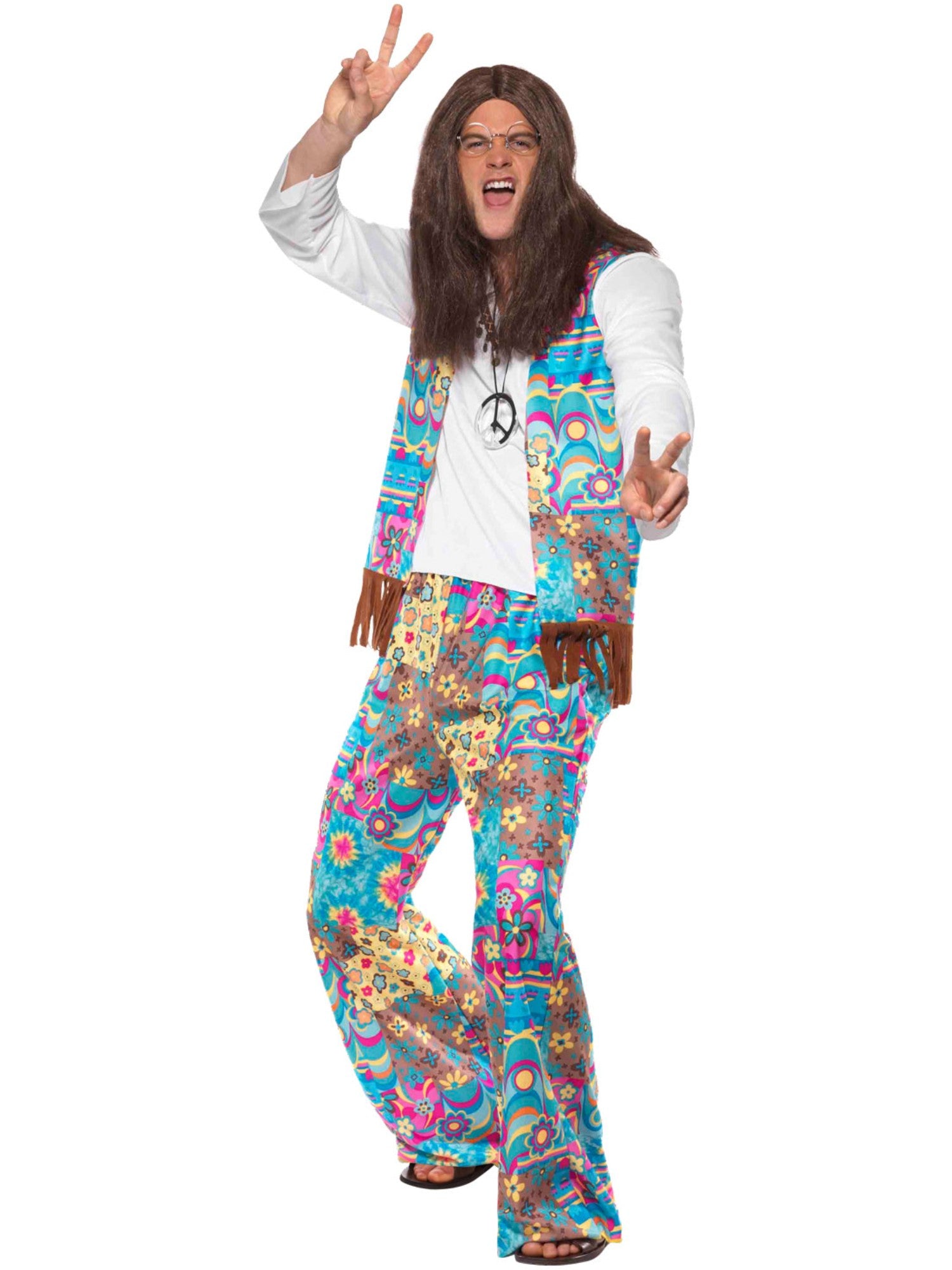 GROOVY HIPPIE COSTUME, ADULT - Image 4