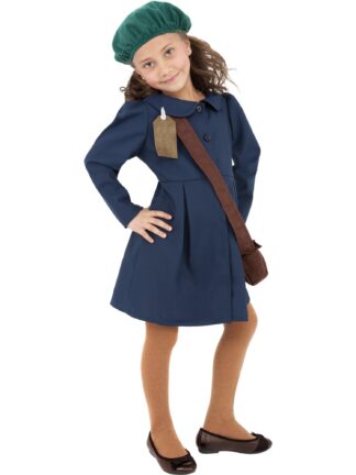 WORLD WAR II EVACUEE GIRL COSTUME, CHILD