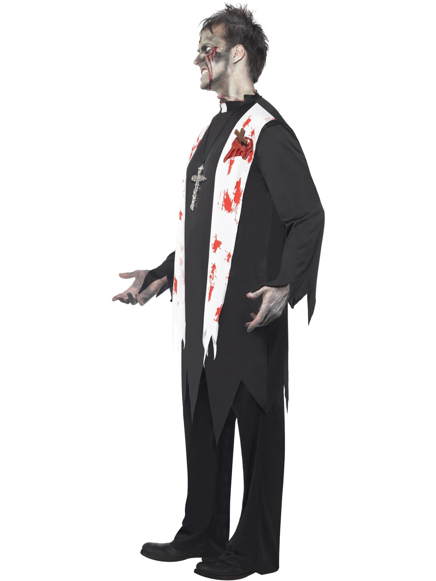 ZOMBIE PRIEST COSTUME, ADULT - Image 2