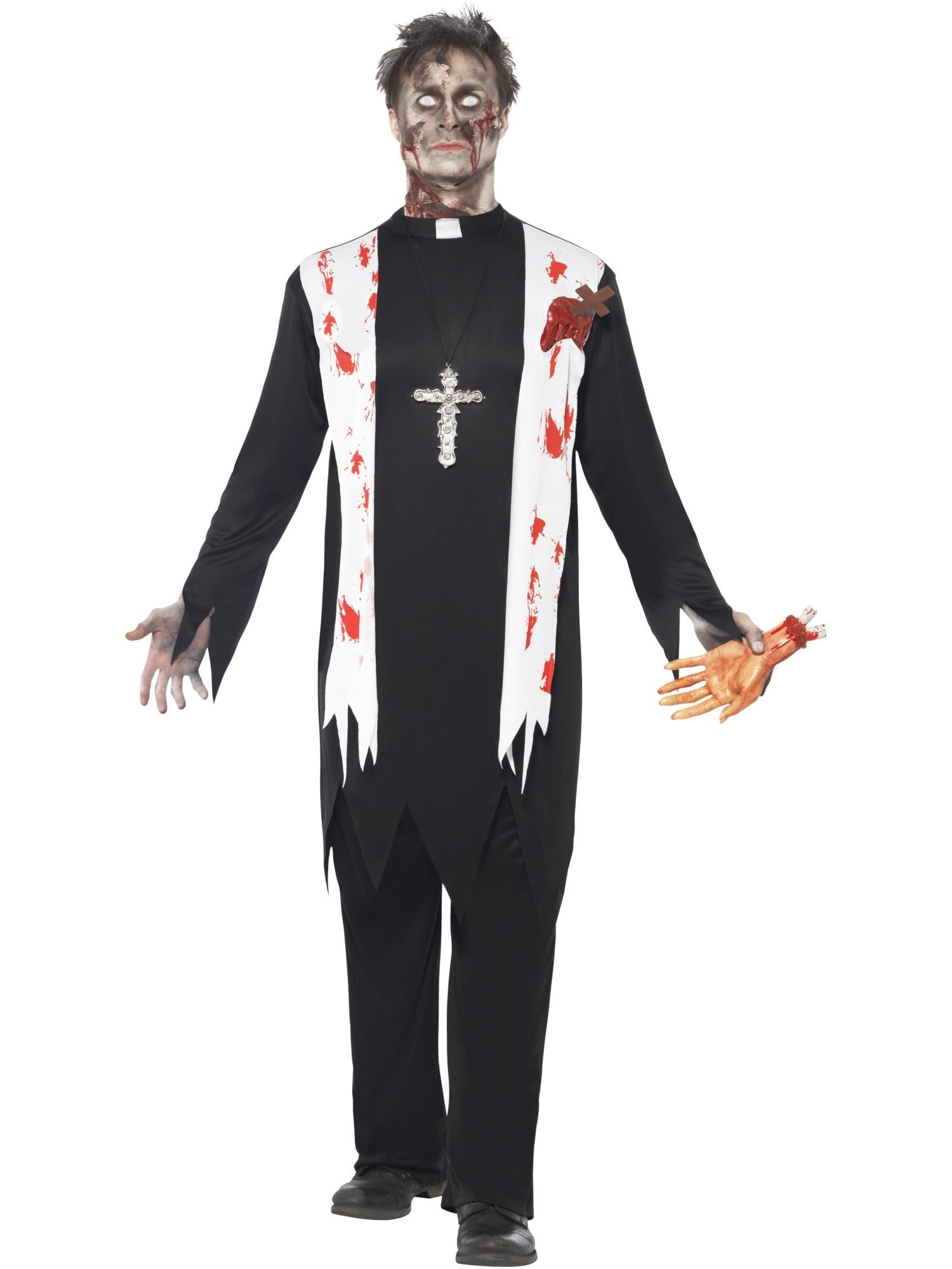 ZOMBIE PRIEST COSTUME, ADULT