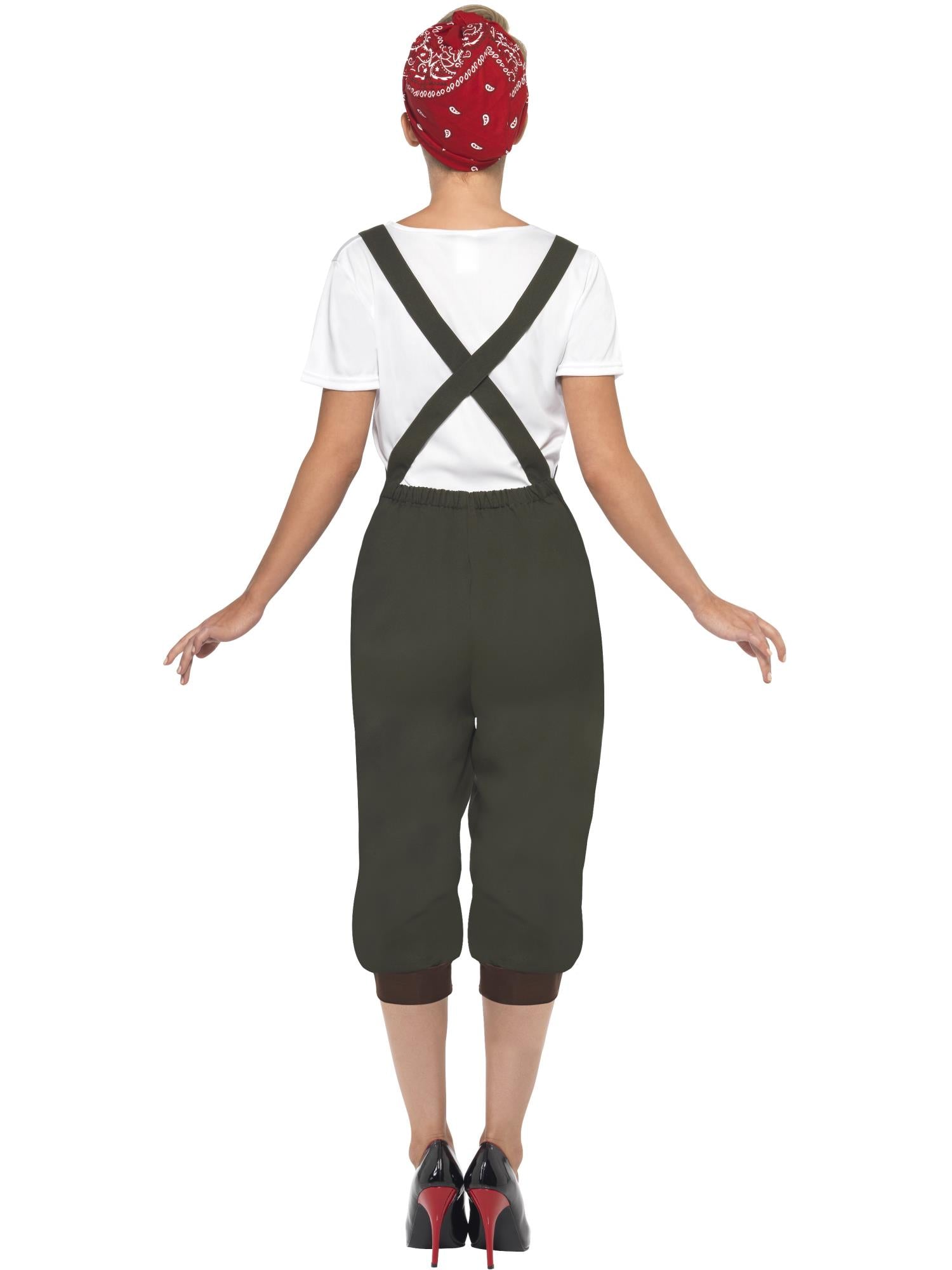 WW2 LAND GIRL COSTUME, ADULT - Image 3