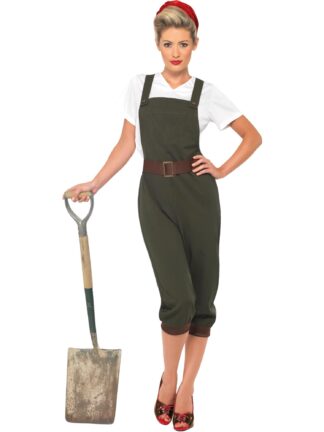 WW2 LAND GIRL COSTUME, ADULT