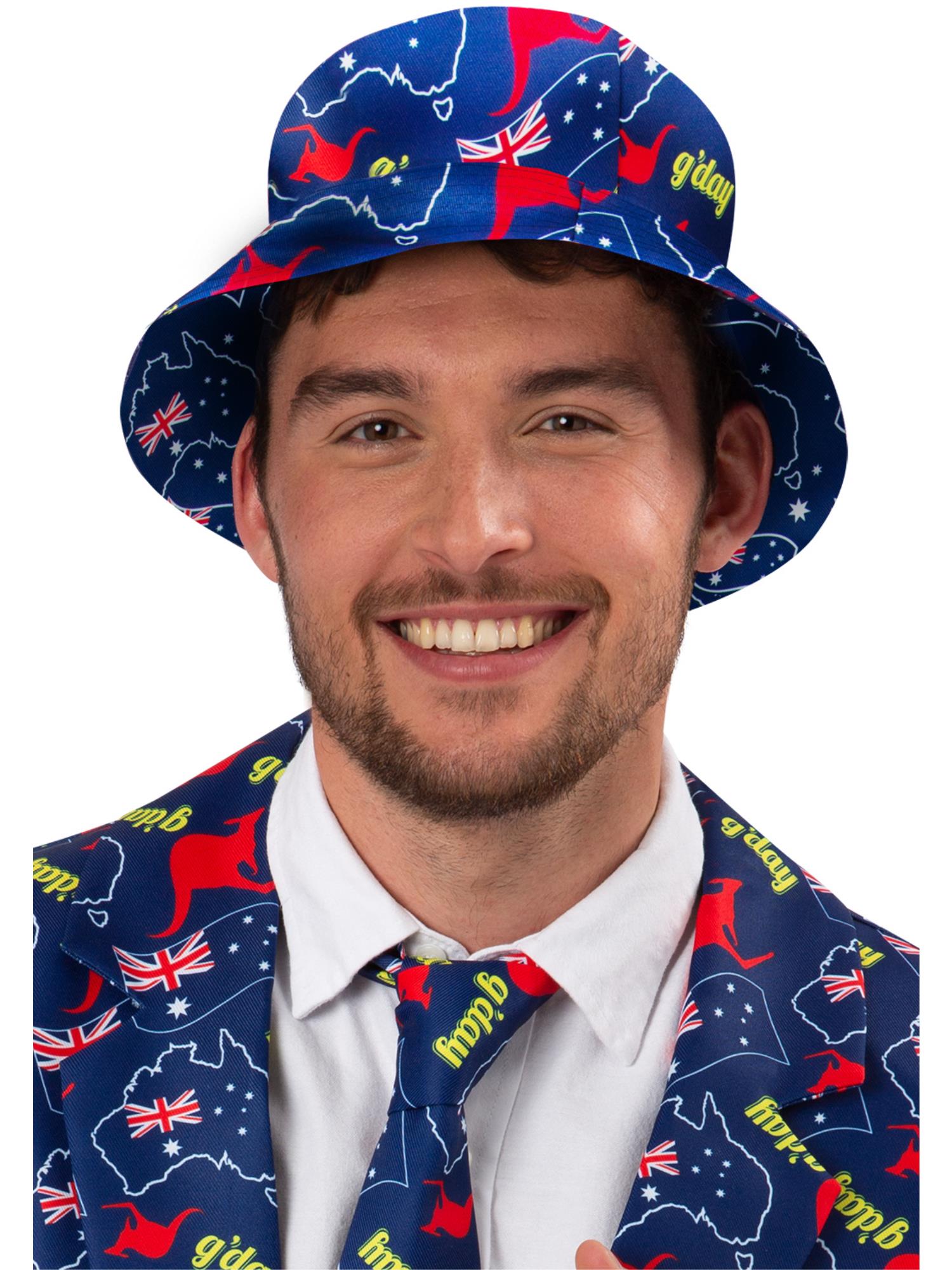 AUSTRALIA FLAG REVERSIBLE BUCKET HAT, ADULT - Image 2