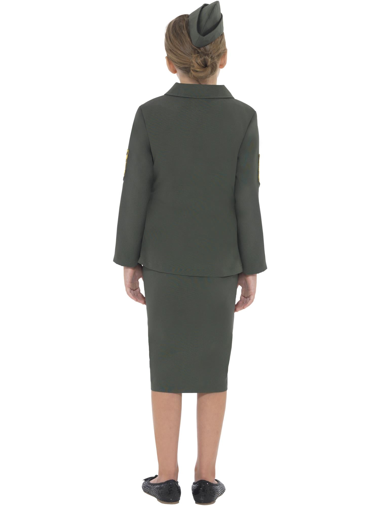 WW2 ARMY GIRL COSTUME, CHILD - Image 3
