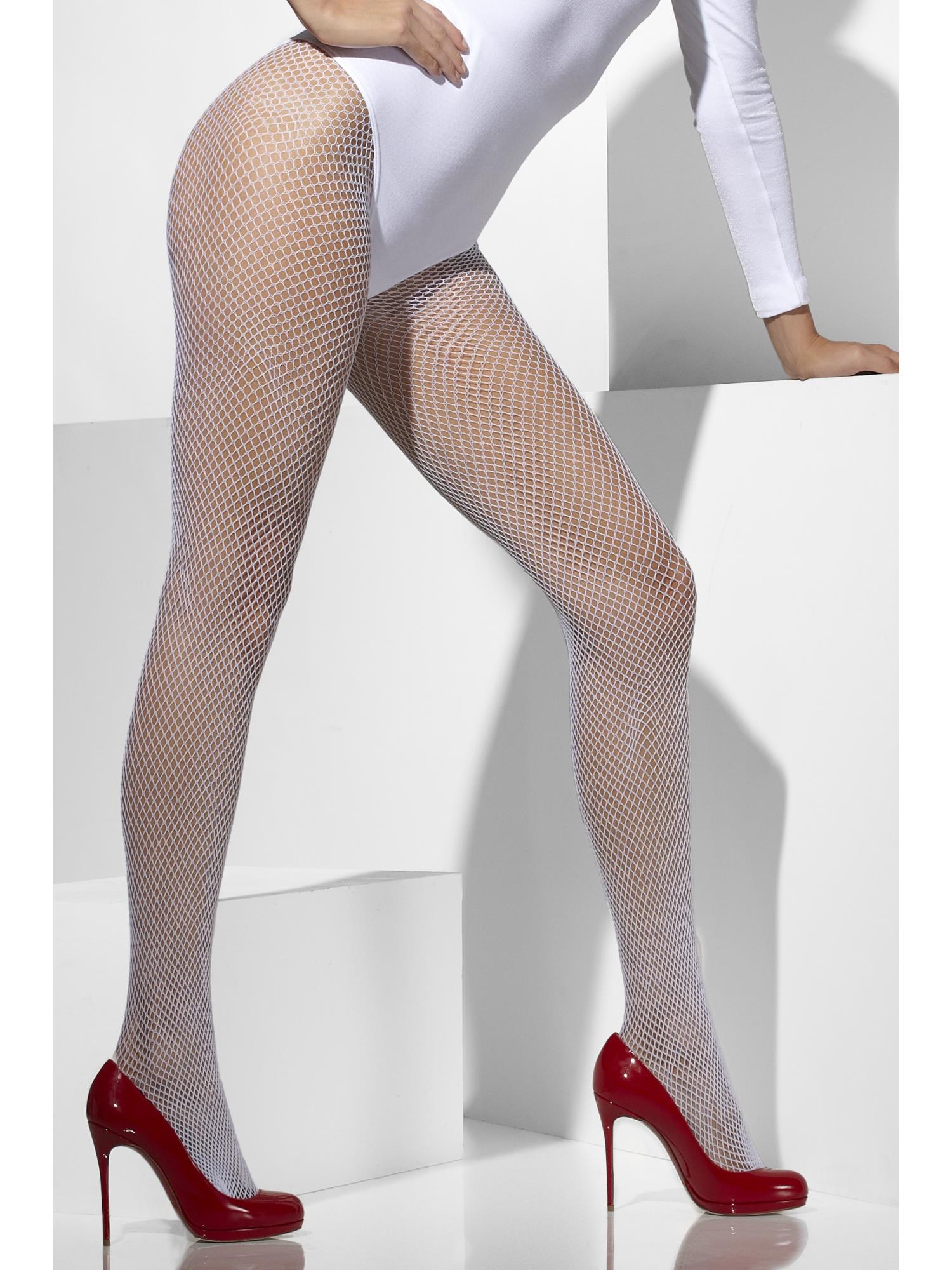 FISHNET TIGHTS, WHITE - ADULT - Image 3