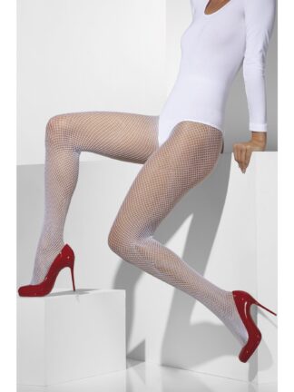 FISHNET TIGHTS, WHITE - ADULT