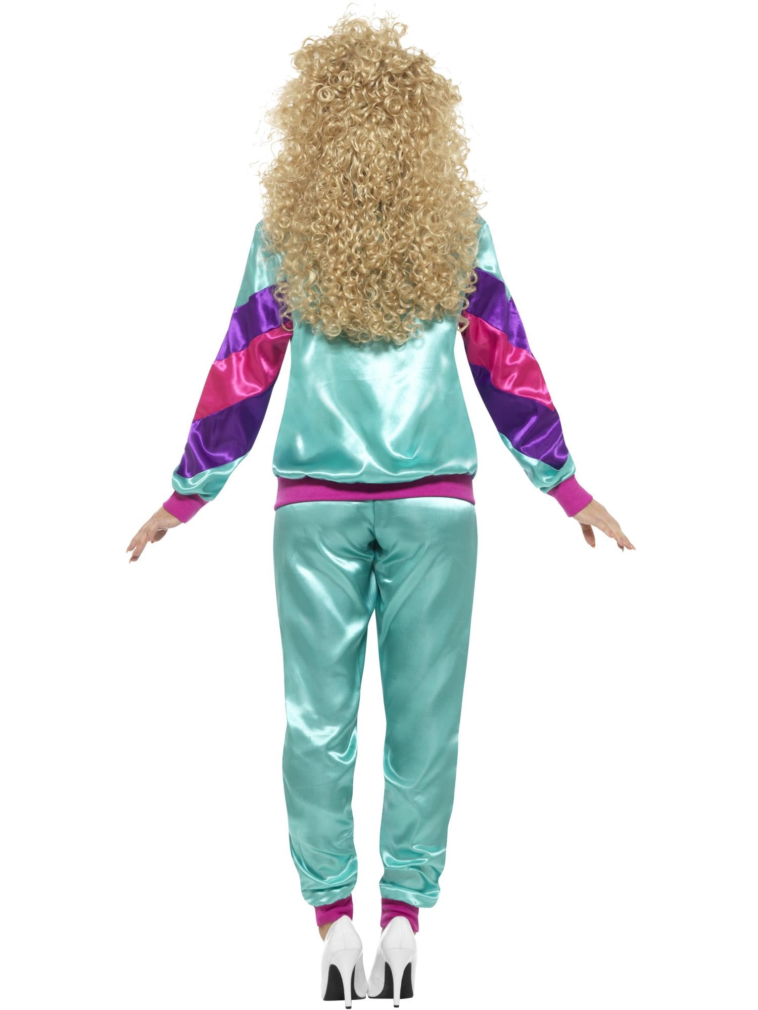 80S HEIGHT OF FASHION WOMEN'S SHELL SUIT COSTUME, ADULT - Image 3
