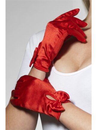 GLOVES SHORT & RED, ADULT