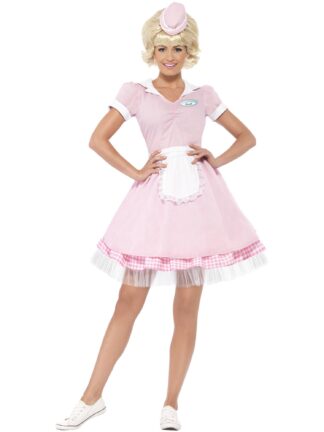 50S DINER GIRL COSTUME, ADULT