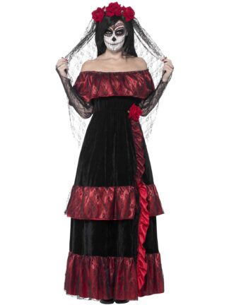 DAY OF THE DEAD BRIDE DELUXE COSTUME, ADULT