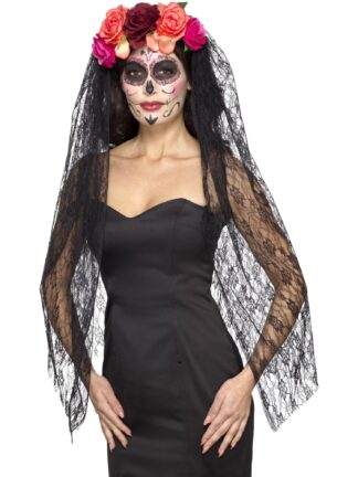 DAY OF THE DEAD DELUXE HEADBAND, ADULT