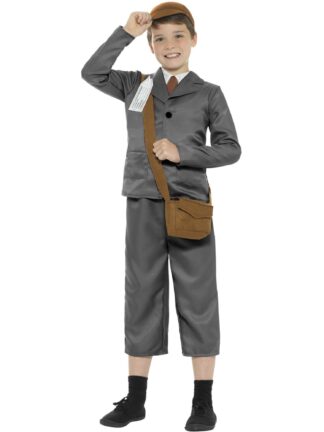 WW2 EVACUEE BOY COSTUME, CHILD