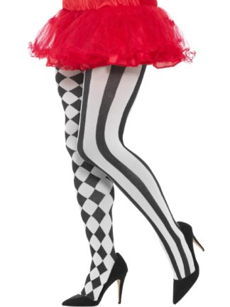 HARLEQUIN TIGHTS, ADULT PLUS SIZE