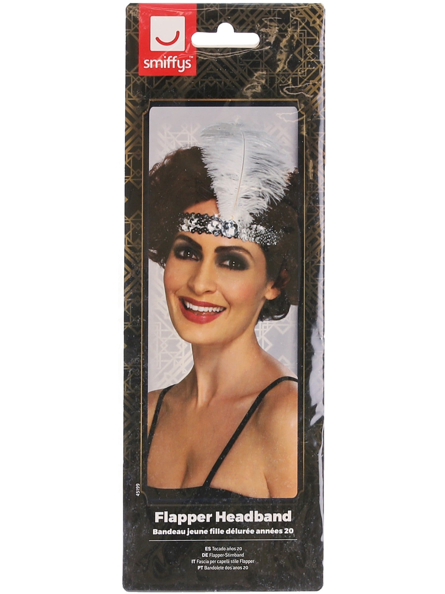 FLAPPER SILVER HEADBAND, ADULT - Image 2