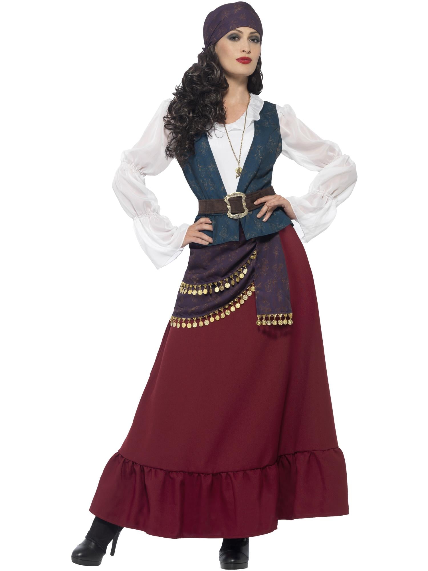 PIRATE BUCCANEER BEAUTY DELUXE COSTUME, ADULT