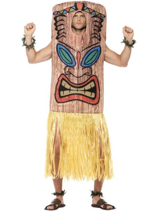 TIKI TOTEM HAWAIIAN COSTUME, ADULT