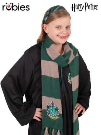 SLYTHERIN HEADBAND AND SCARF SET