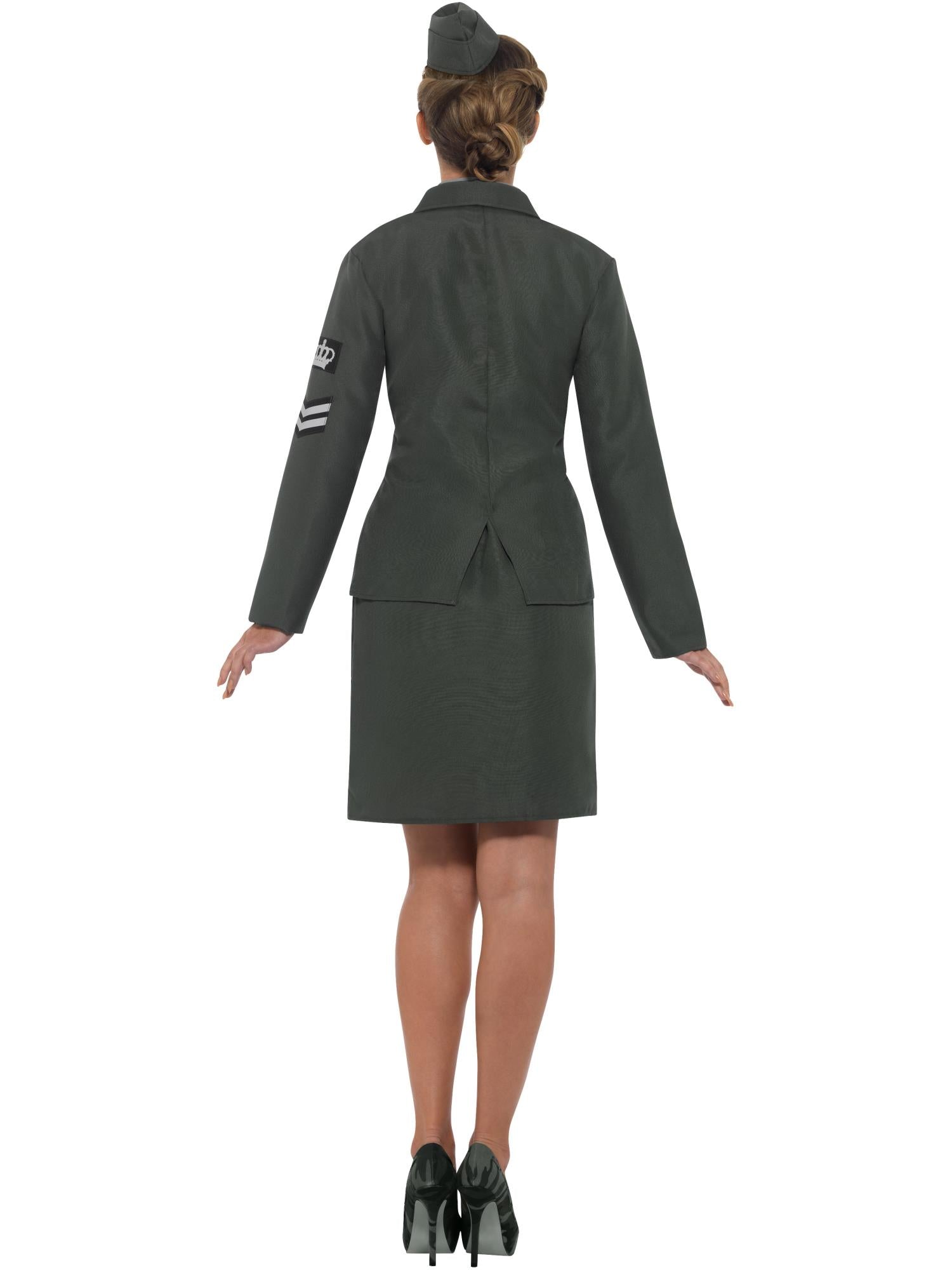 WW2 ARMY GIRL COSTUME, ADULT - Image 3