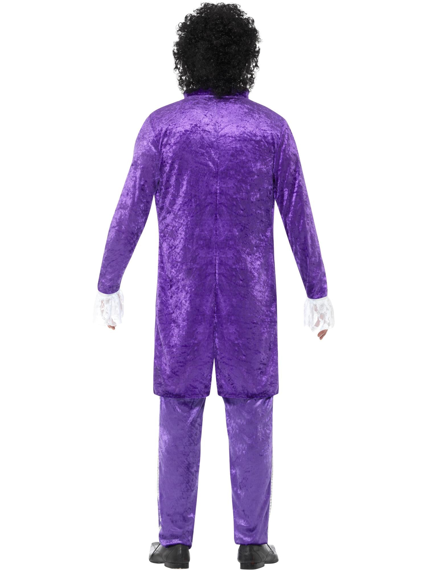 80S PURPLE MUSICIAN COSTUME, ADULT - Image 3